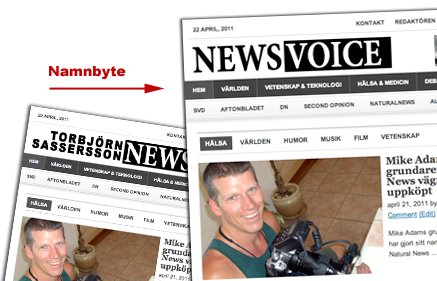 TSNews blev NewsVoice den 22 april 2011