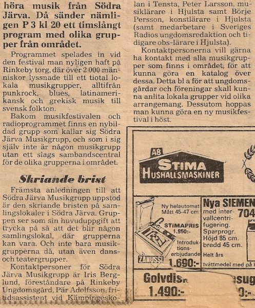 Insert DN Västerort 29 juni 1978