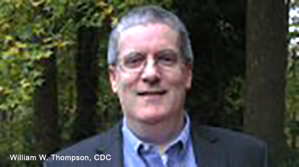 William W Thompson - CDC - Photo: Scholar.google.com