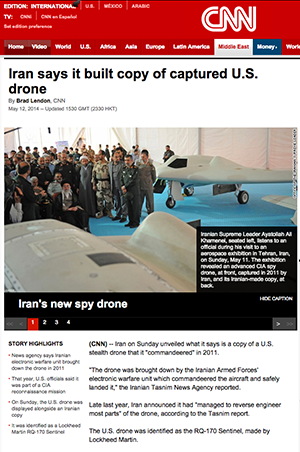 Iran snodde amerikansk dronare