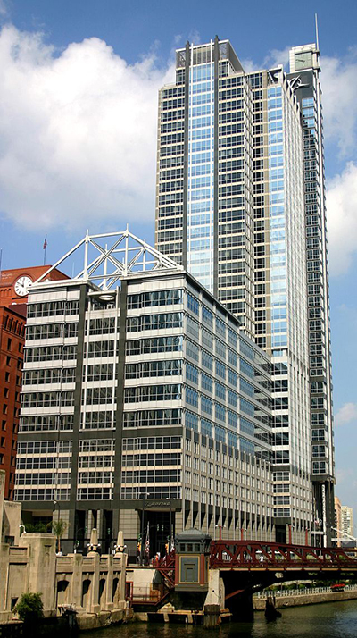 Boeings headquarters Chicago - Poto: J. Crocker - http://commons.wikimedia.org/wiki/User:Jcrocker