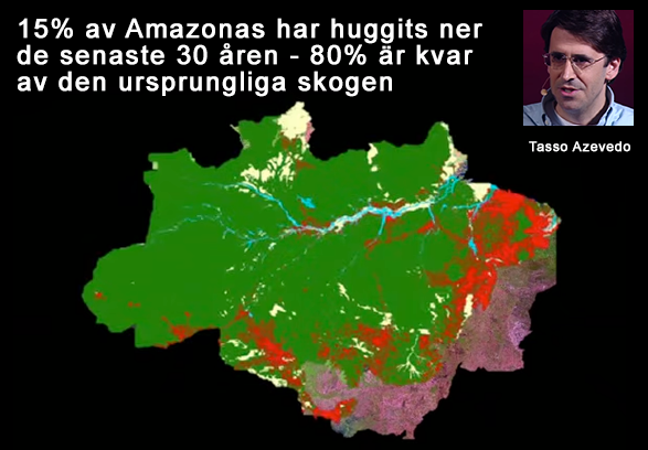 Amazonas - 15 procent huggits ner tom 2014