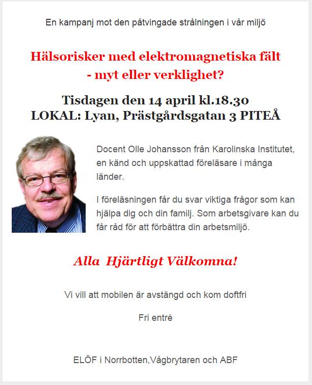 Olle Johansson föredrag 14 april 2015