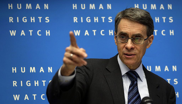Human Rights Watch Executive director Ken Roth