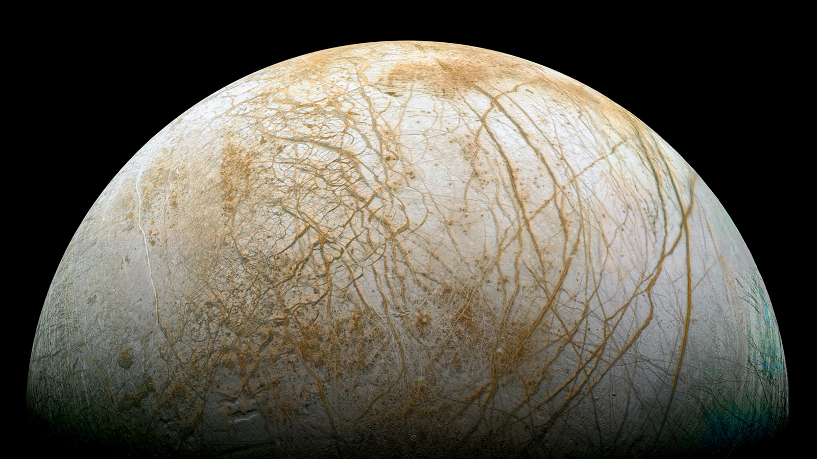 NASA bild av Europa, Jupiters måne