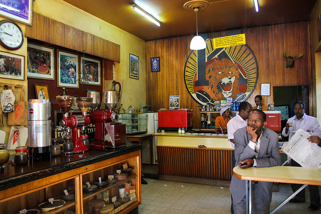 Tomoca Coffee Shop, Addis Ababa, Ethiopia - Photo: Mark Wiens, Migrationology.com