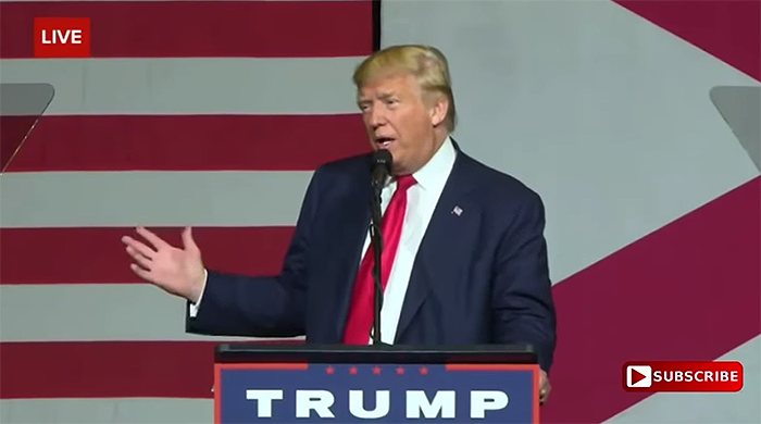 Donald Trump, tal i Florida 13 oktober 2016