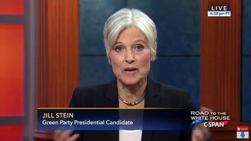 Jill Stein, Green Party - Foto: C-Span - okt 2016