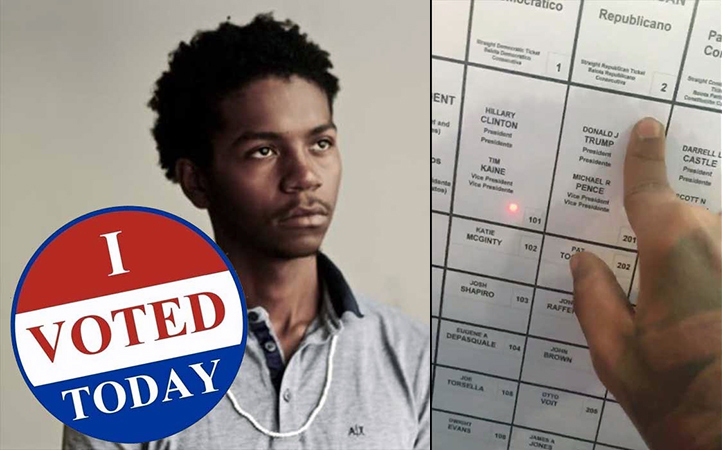 Voting fraud caught on camera in Pennsylvania - Image: conservativeoutfitters.com