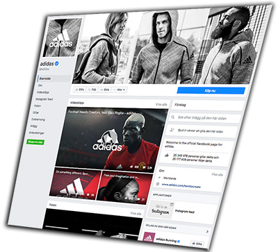 Facebook Adidas dec 2016