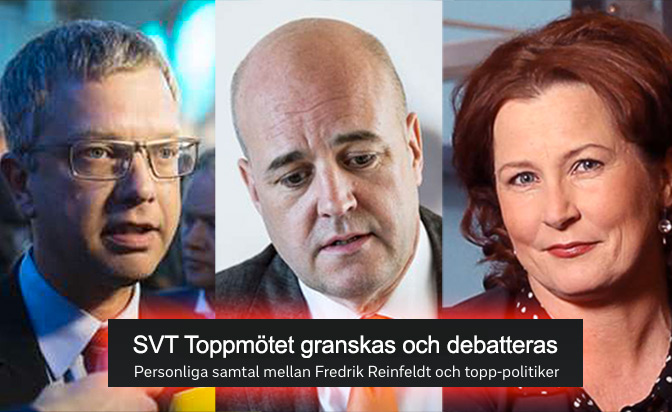 SVT Toppmötet kritiseras av bla Anna Hedenmo