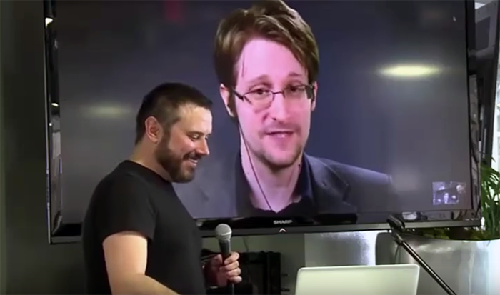 Edward Snowden interviewed by Jeremy Scahill - Photo: RT.com