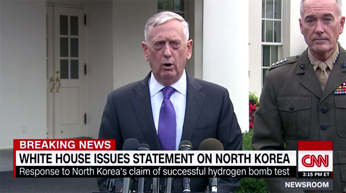 CNn white house statement northkorea 3 sep2017