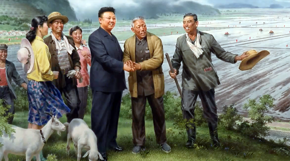 Kim Jong-Il, propagandakonst - Bild: Nordkoreas administration