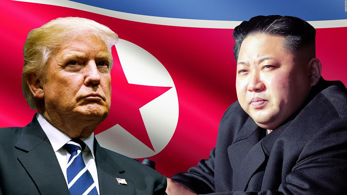Trump och Kim Jong Un - Kollage: CNN