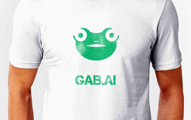 Gab.ai T-shirt med logo - Foto: Gab.ai