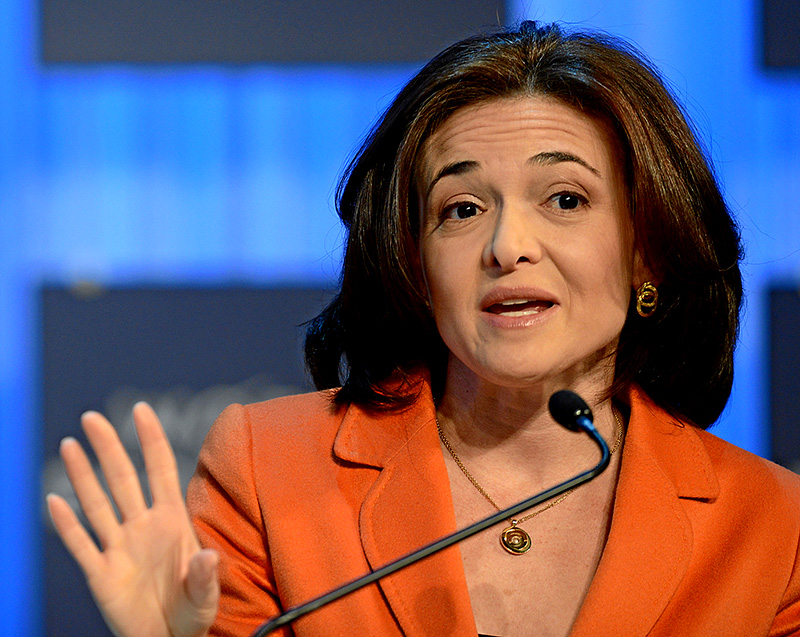 Facebooks operativa chef Sheryl Sandberg, World Economic Forum, 2013 - Foto: Wikimedia Commons