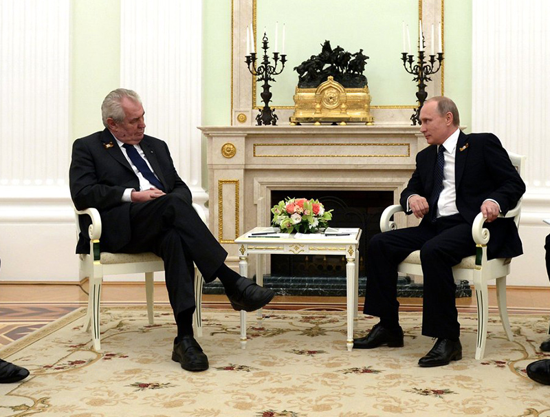 Milos Zeman möter Vladimir Putin - Foto: Kremlin.ru, Wikimedia Commons, CC BY 4.0