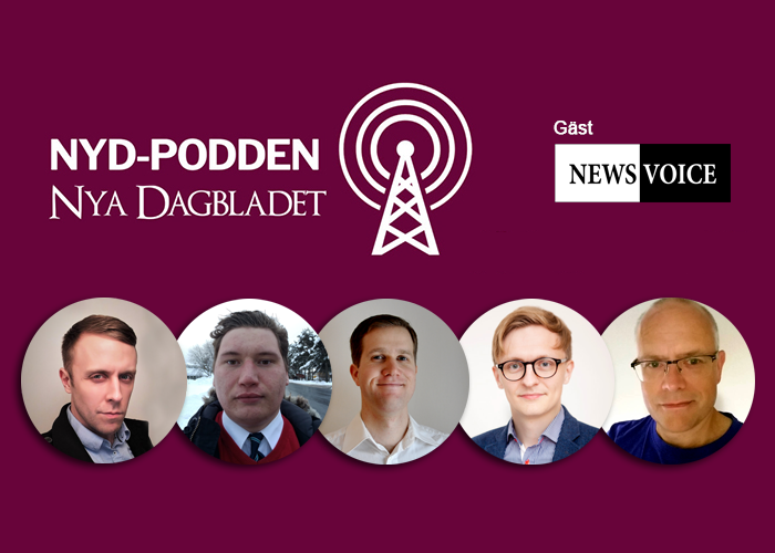 Nya Dagbladet gör NyD-Podden med gäst NewsVoice