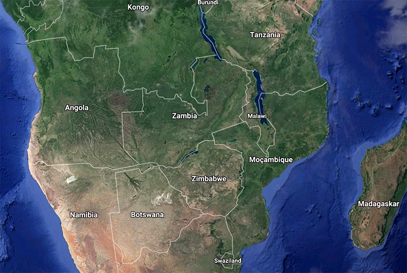 Zambia - Google Maps