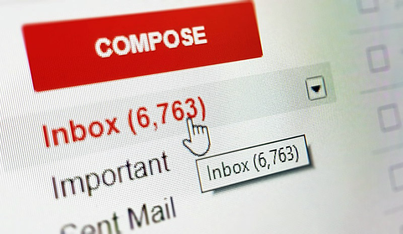 Prokrastinering, inbox full av mail. Foto: Gabrielle_cc. Licens: CC0 1.0, Pixabay.com