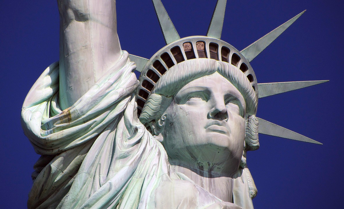 Frihetsgudinnan (Statue of liberty). Foto: Ronile. Licens: Free use, Pixabay.com