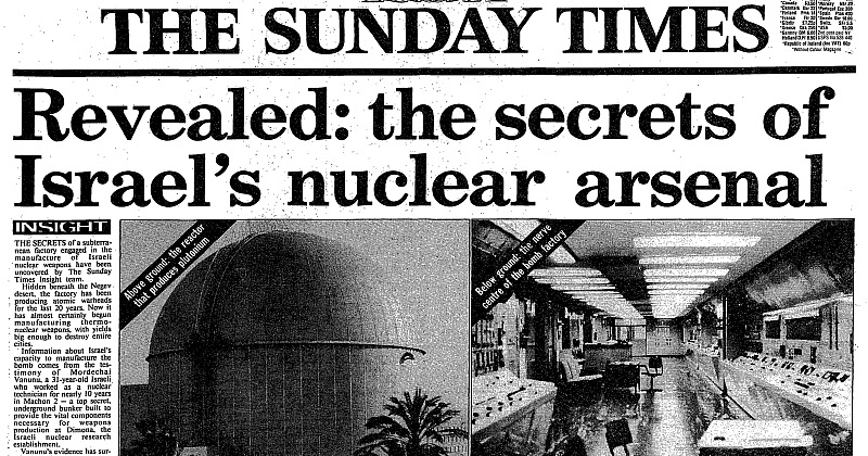 Israel's nuclear arsenal. The Sunday Times, 5 oktober 1986