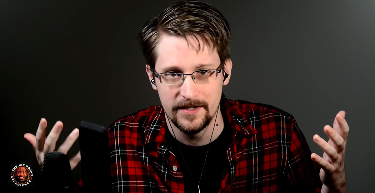Edward Snowden, 23 oktober 2019. Foto: Joe Rogan Show