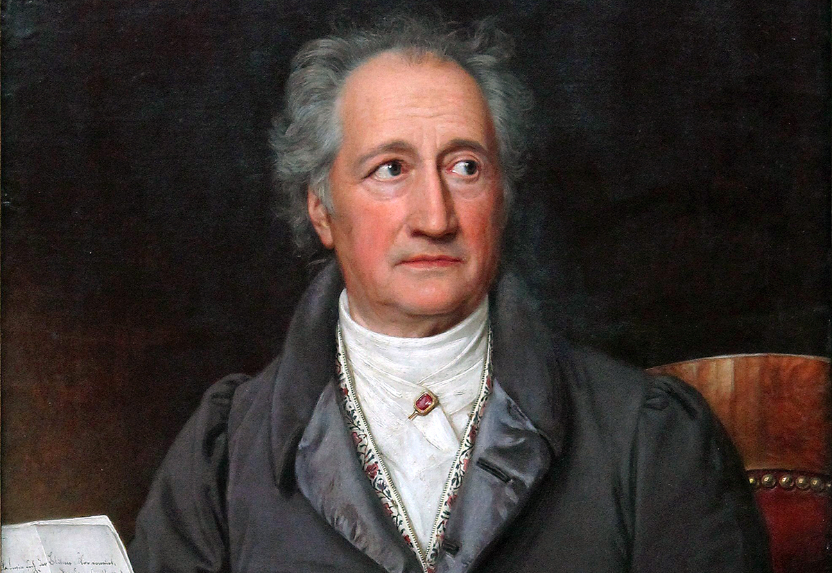 Johann Wolfgang von Goethe. Målning: Joseph Karl Stieler, 1828. Foto: Joseph Karl Stieler. Licens: Public Domain, Wikimedia