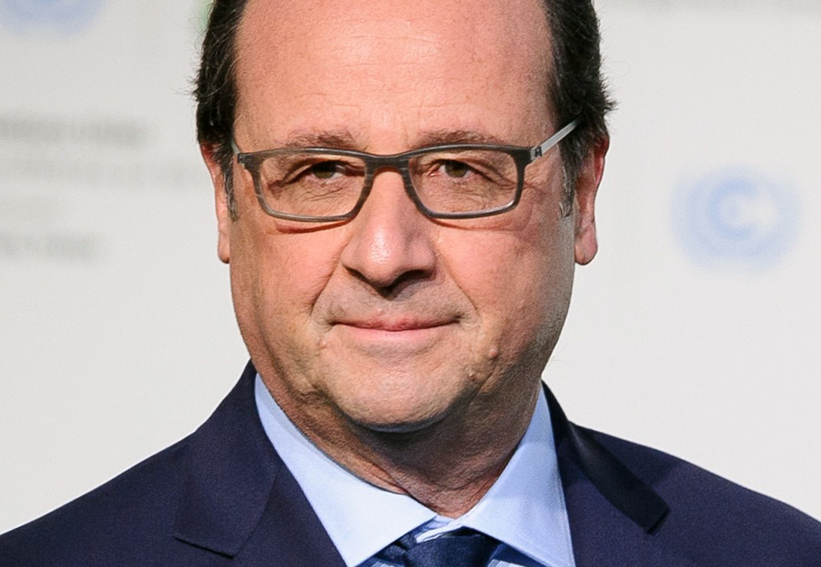 François Hollande, 2015. Foto: COP Paris. Licens: CC0 (Public Domain)