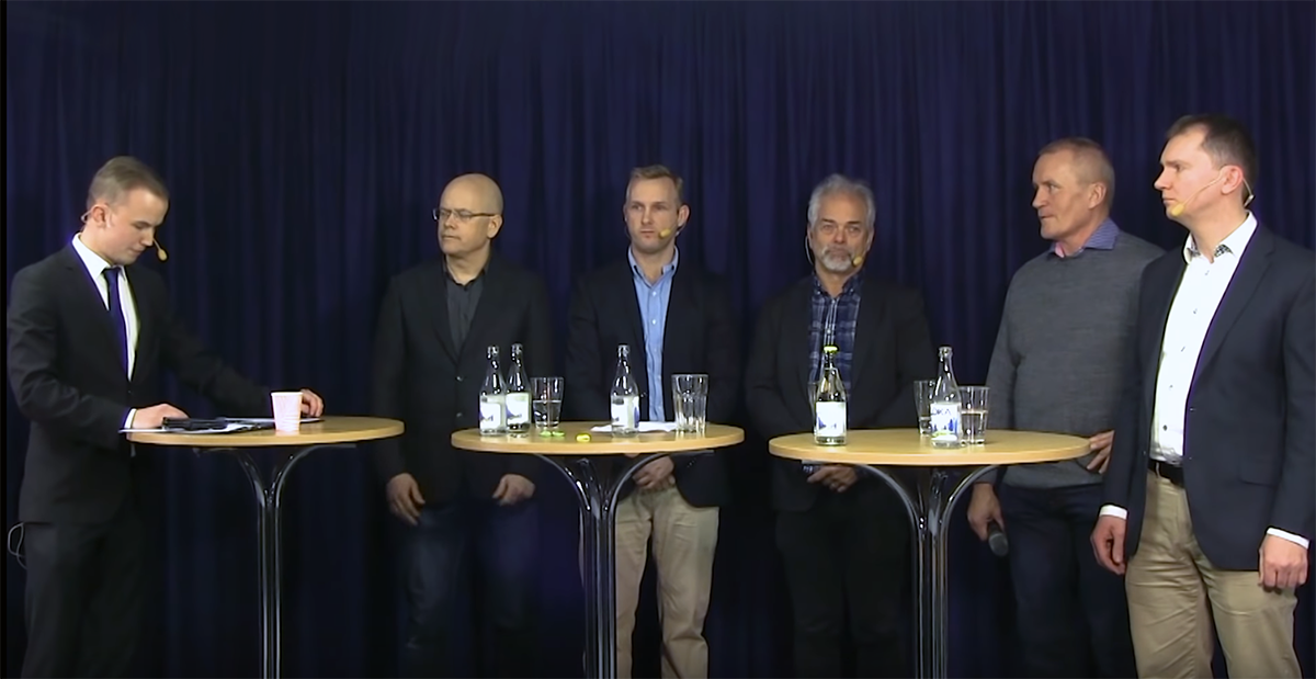 Paneldebatt den 28 nov 2019 om de nya svenska nätmedierna. Foto: "Nätverket".