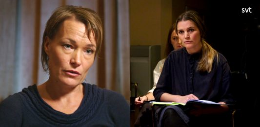 Linda Karlström och Malin Olofsson (th). Foto: SVT Play