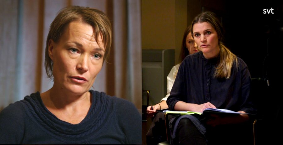Linda Karlström och Malin Olofsson (th). Foto: SVT Play
