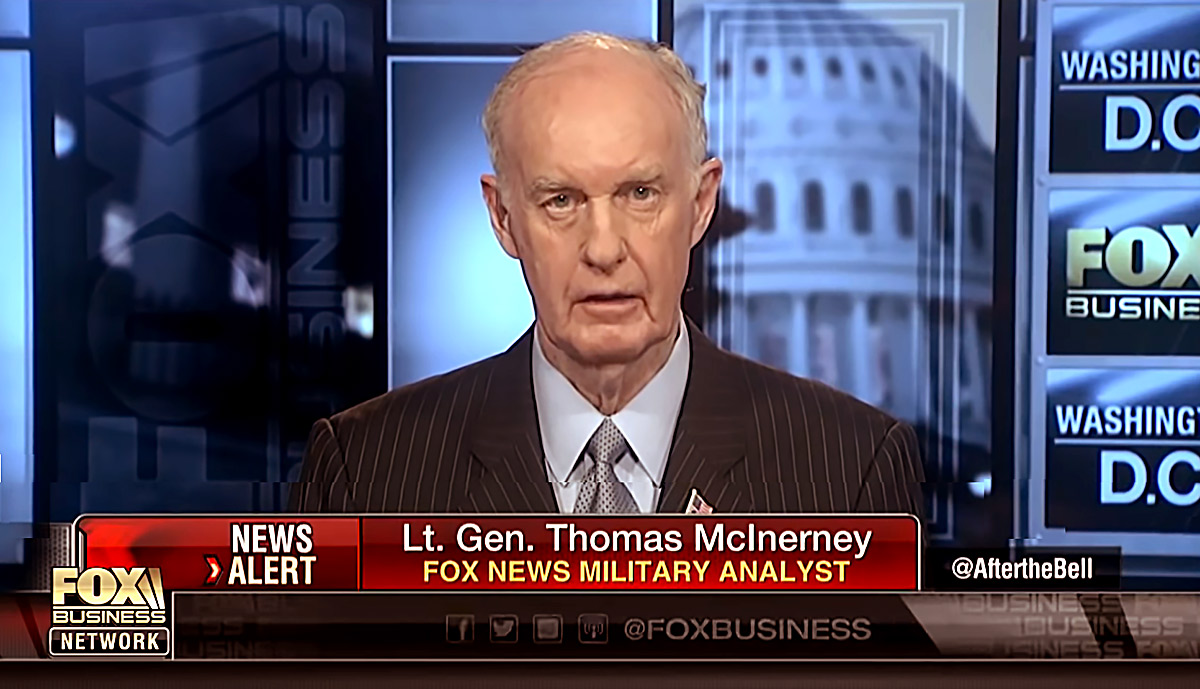 Fd generallöjtnant Thomas Mcinerney, 2017. Foto: Fox News Business