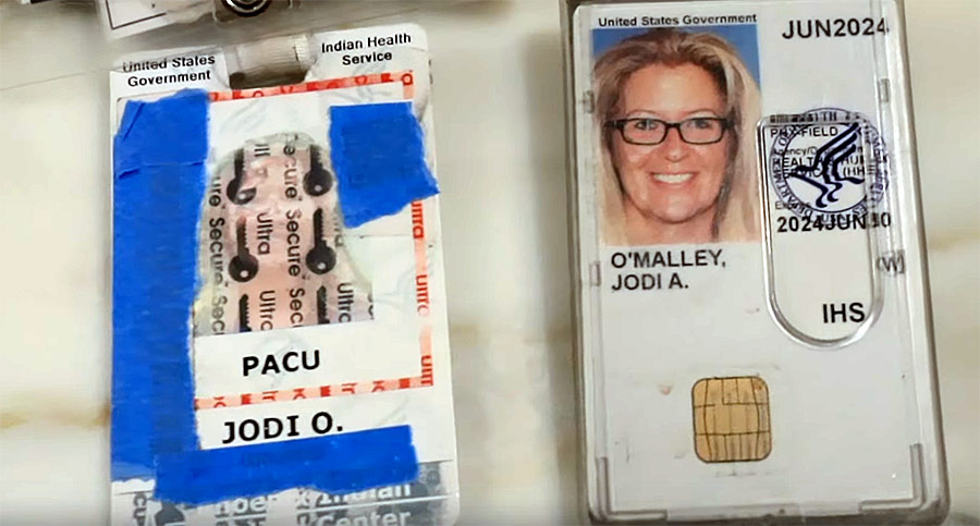 ID of Jodi A. O'Malley, nurse. Photo: Project Veritas