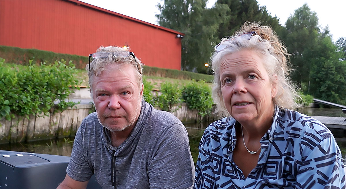 Per Karlsson och Kristin Karlsson, Gangvide Farm. Foto: T. Sassersson, NewsVoice