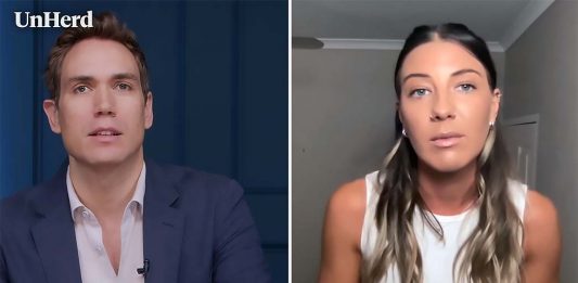 Freddie Sayers och Hayley Hodgson. Foto: Unherd.com