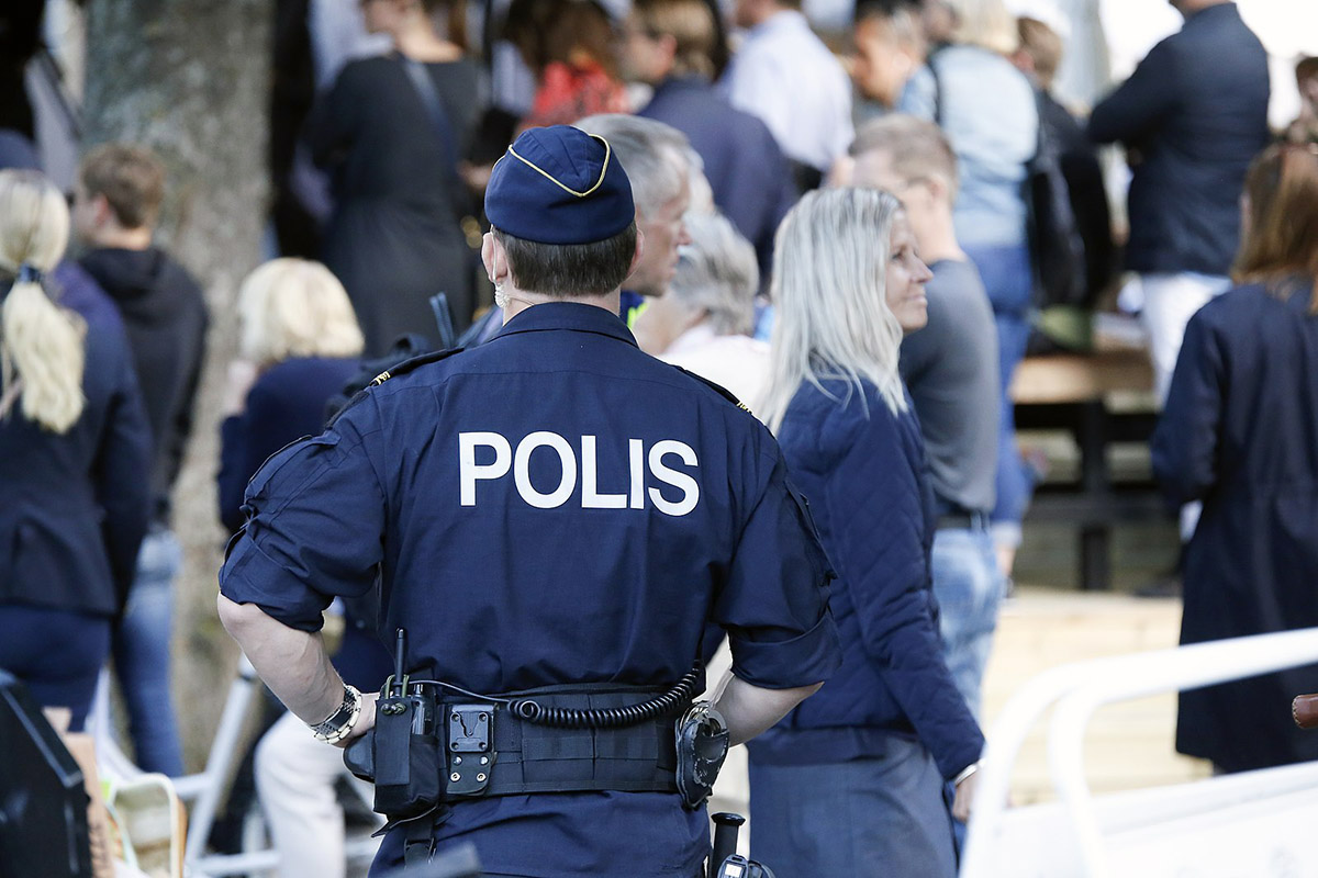 Polisen, 2017 i Almedalen, Gotland. Foto: Joakim Berndes. Licens: CC BY-SA 4.0