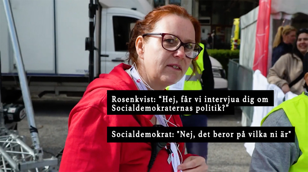 Socialdemokrat vill inte bli intervjuad. Foto: Medborgarpolitik
