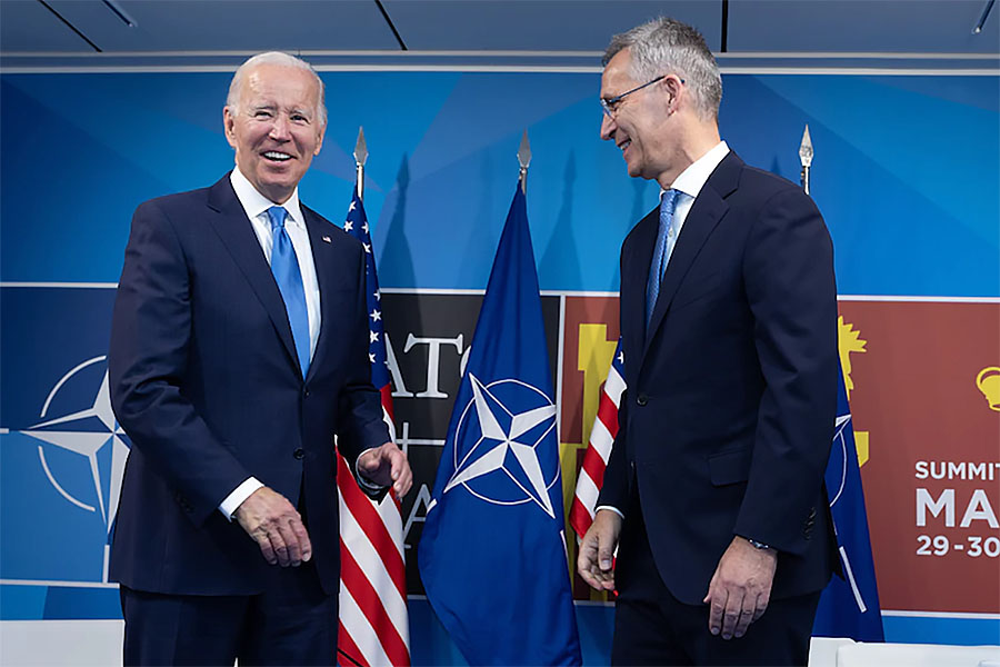 Joe Biden and Jens Stoltenberg (NATO). Handout by U.S. Department of Defense, Pentagon