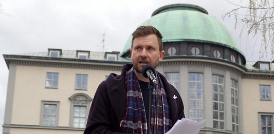 Andreas Sidkvist, Observatorielunden, 30 mars 2022. Foto: T. Sassersson