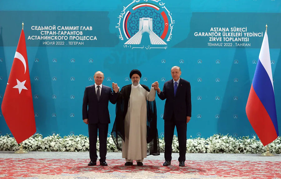 Trilateral Summit i Theran, Iran. Pressfoto: President.ir
