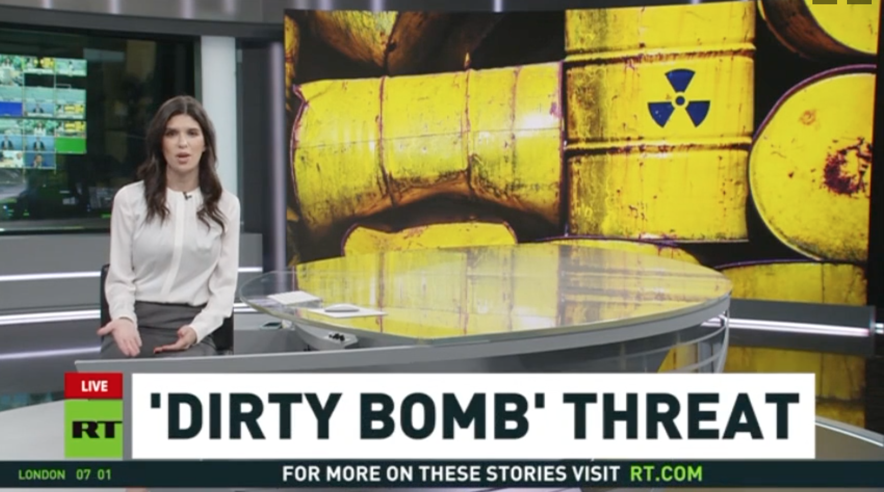 Dirty bomb threat. Bild: RT TV