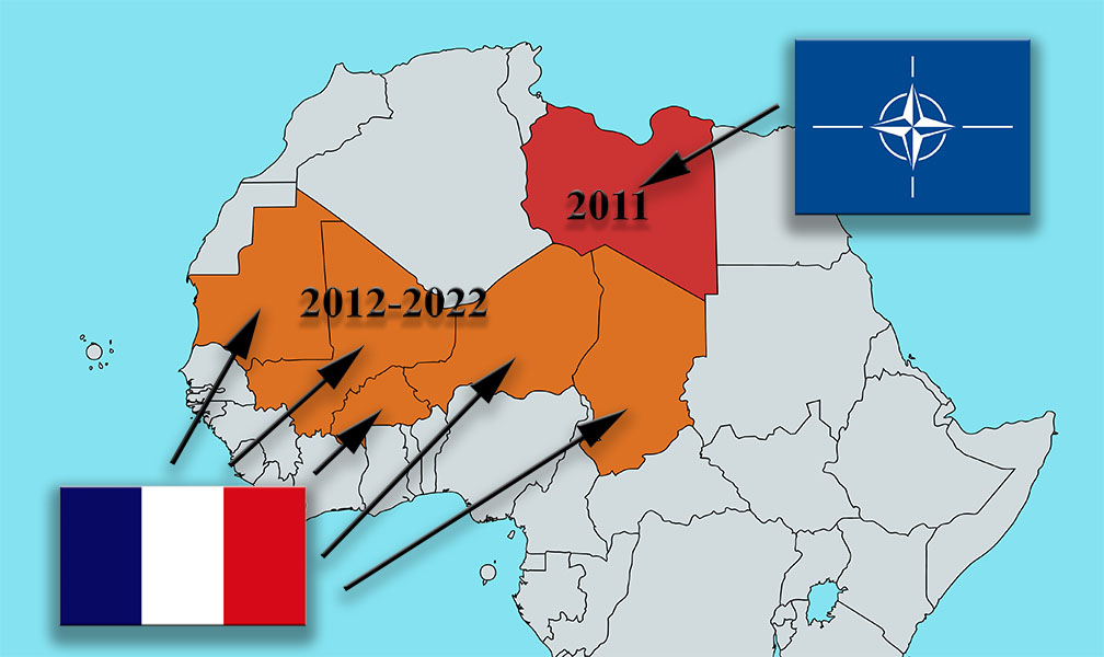 Sahel, 2011-2022. Illustration: Kristoffer Hell (Mapchart.com)