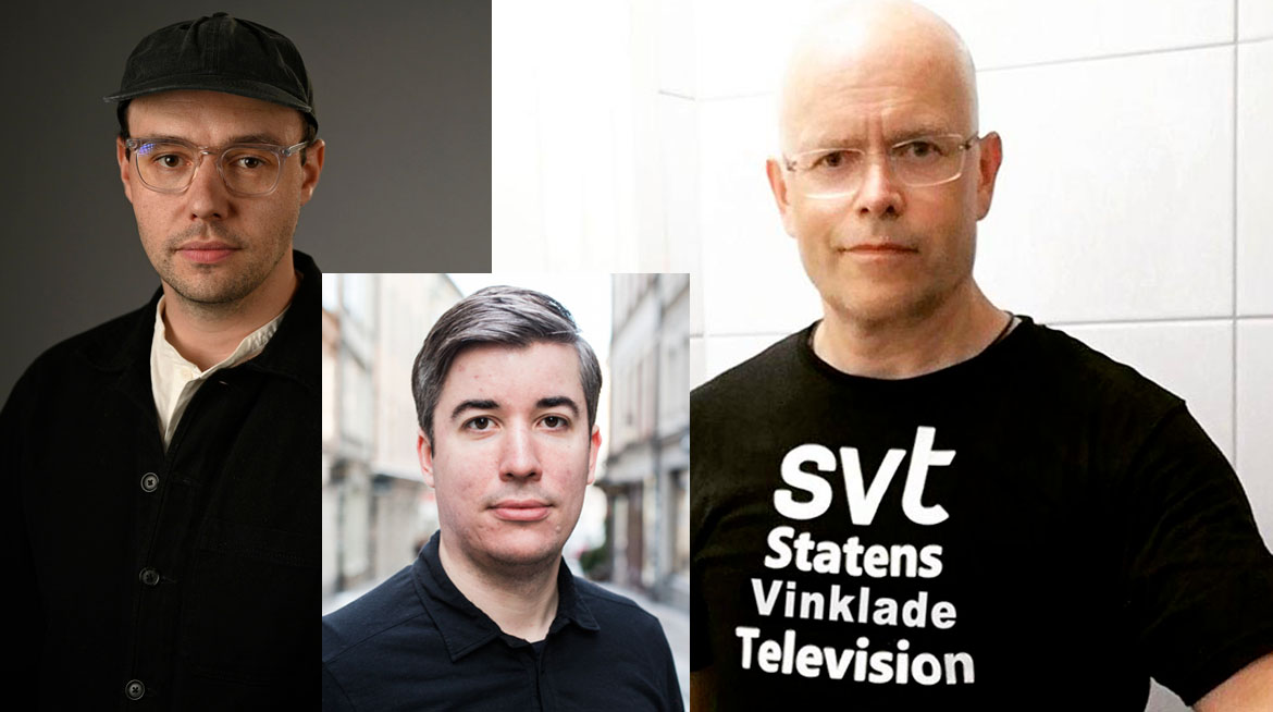 Erik Glaad, Niclas Nilsson och Torbjörn Sassersson. Montage NewsVoice baserat på tre pressbilder från Expo.se och NewsVoice