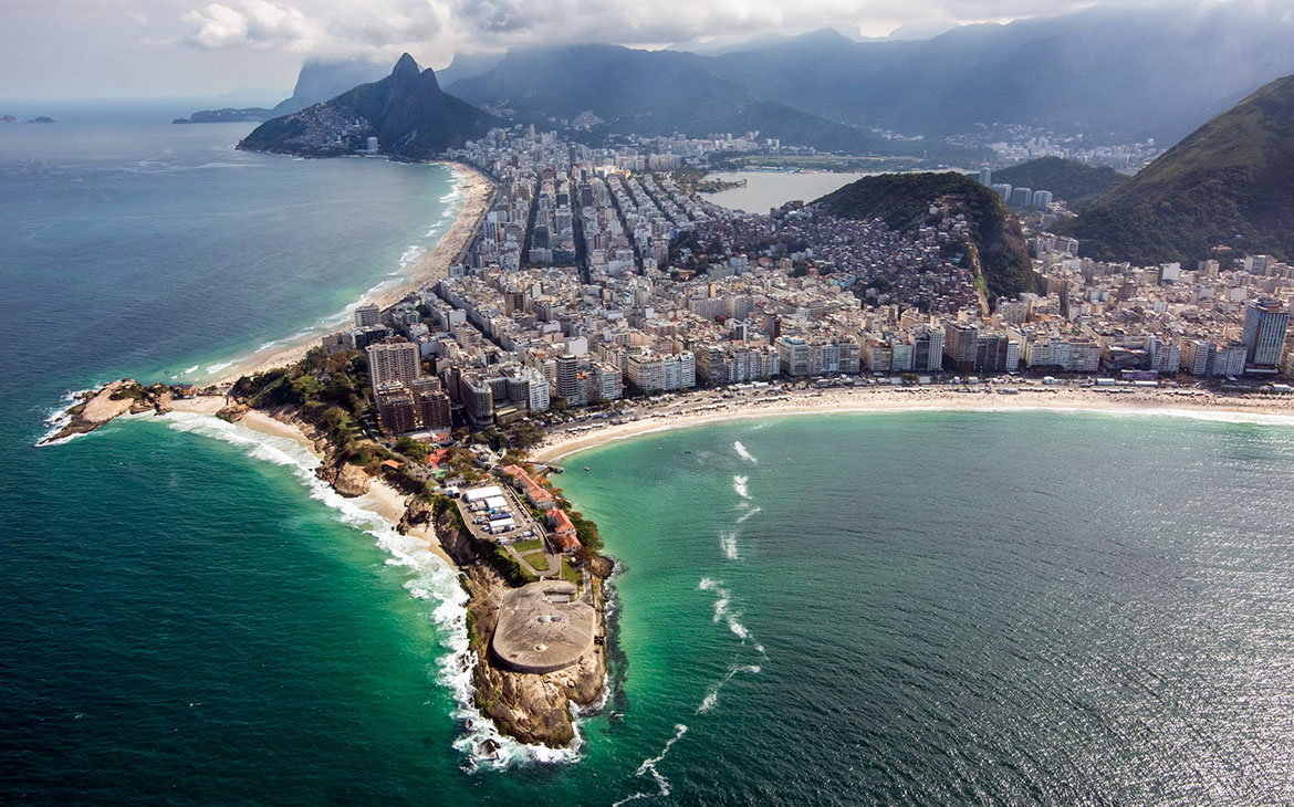 Forte de Copacabana, Rio de Janeiro. Foto: Gabriel Heusi, Brasil2016.gov.br. Licens: CC BY 3.0 br