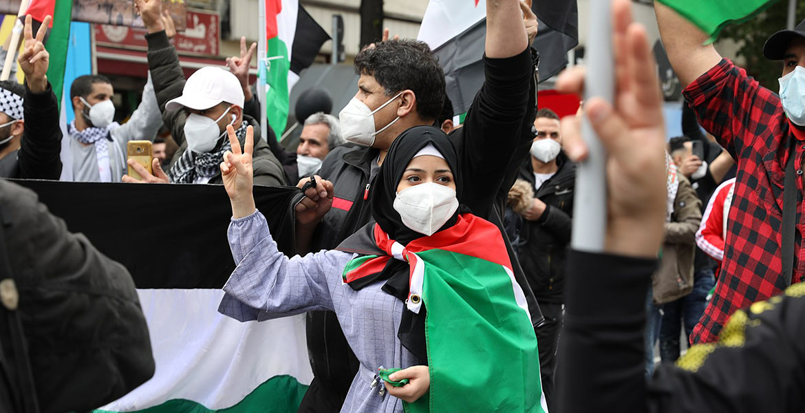 befria Palestina-protest i Tyskland 2021. Foto: Michael Künne,CC BY-SA 3.0