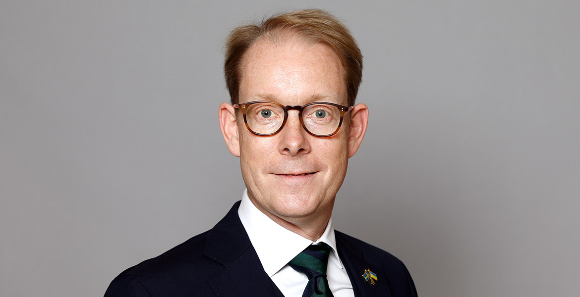 Tobias Billström, Utrikesminister. Pressfoto: Ninni Andersson