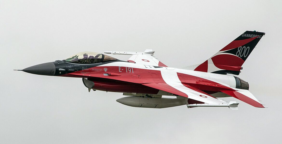 F-16 AM Fighting Falcon används av det danska flygvapnet.