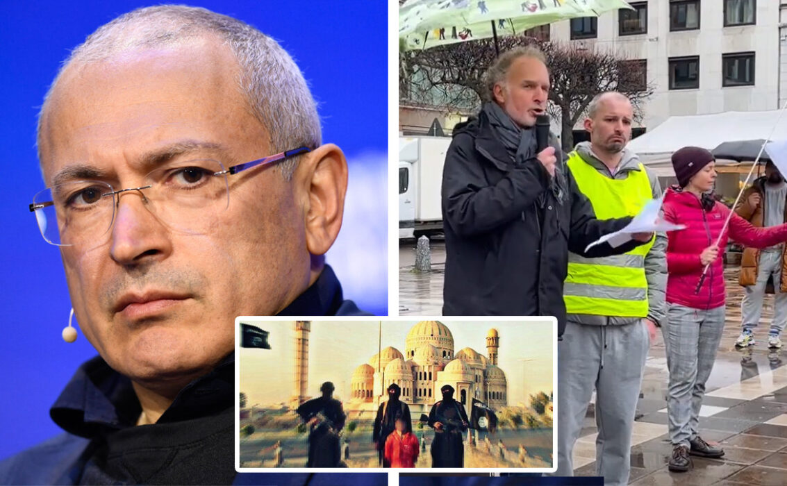 Mikhail Khodorkovsky (left), a Russian oligarch in exile. Swedish MP Lars Ångström (right)